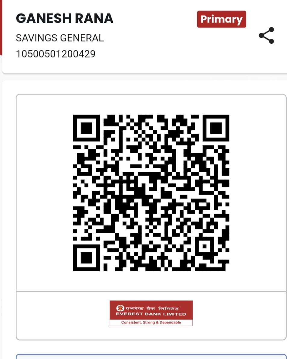 Throne Of Grace Nepal Bank QR Code